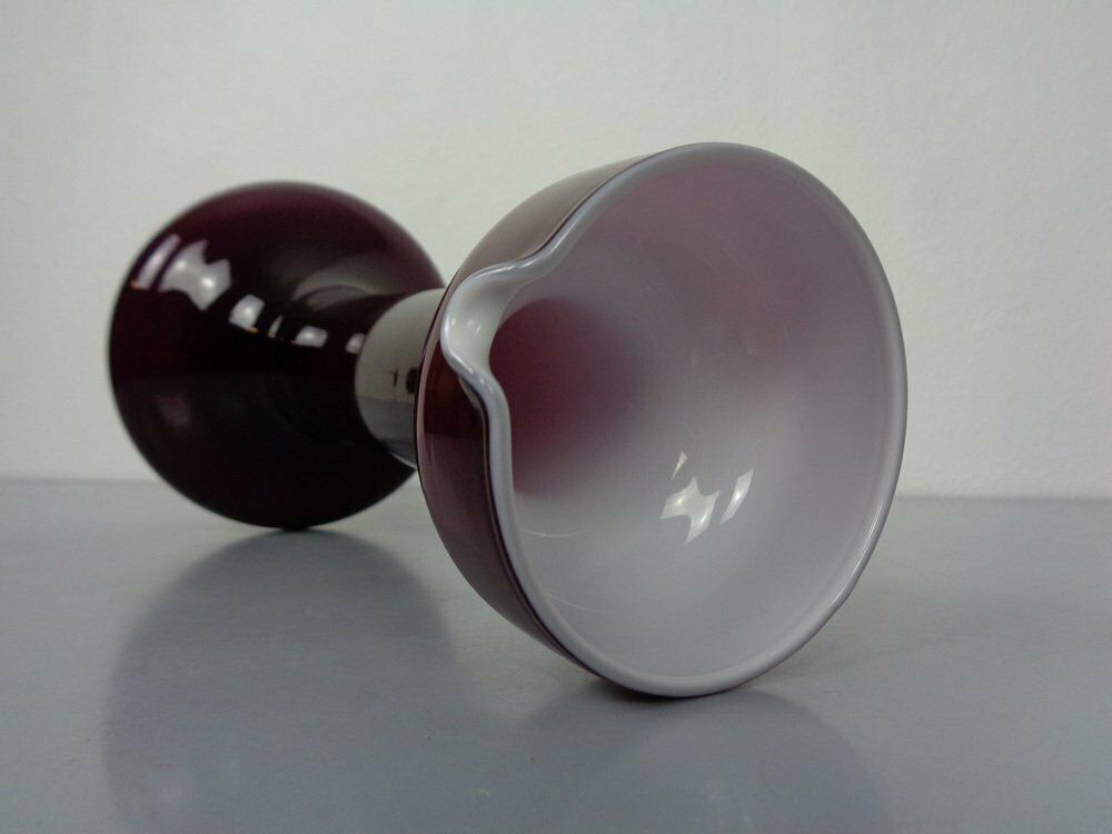 Large Italian Glass Vase By Empoli, 1960s photo buy