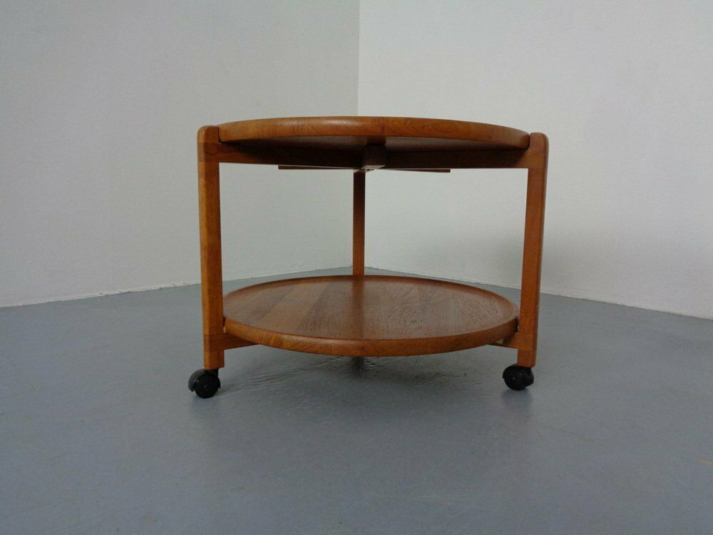 Danish Teak Bar Cart With Removable Tray, 1960s photo buy