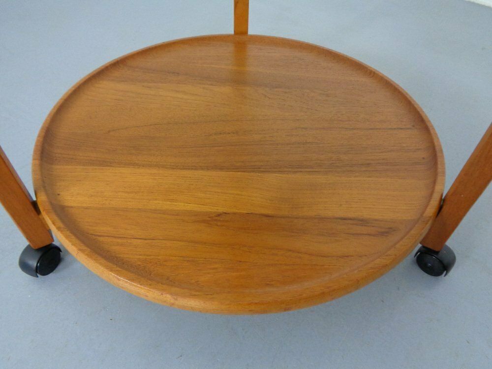 351.0 Danish Teak Bar Cart With Removable Tray, 1960s photo