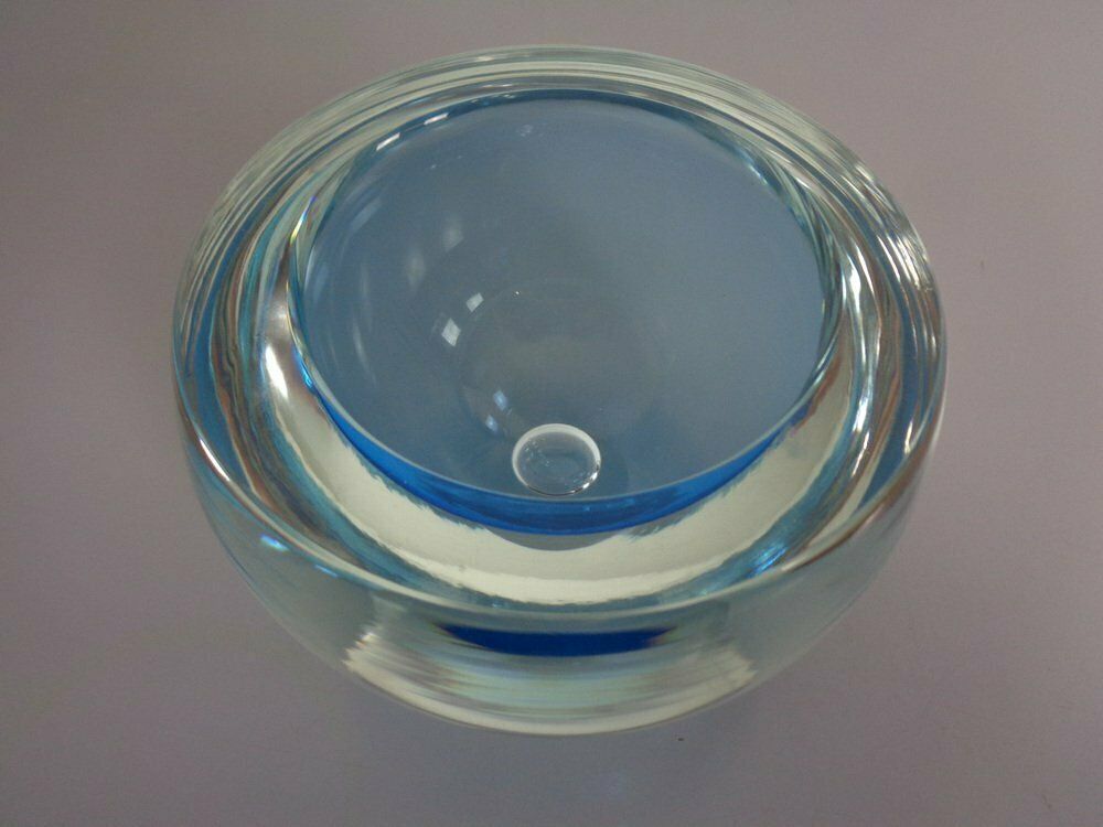 Large Sommerso Murano Glass Bowl By Flavio Poli, 1960s photo furniture