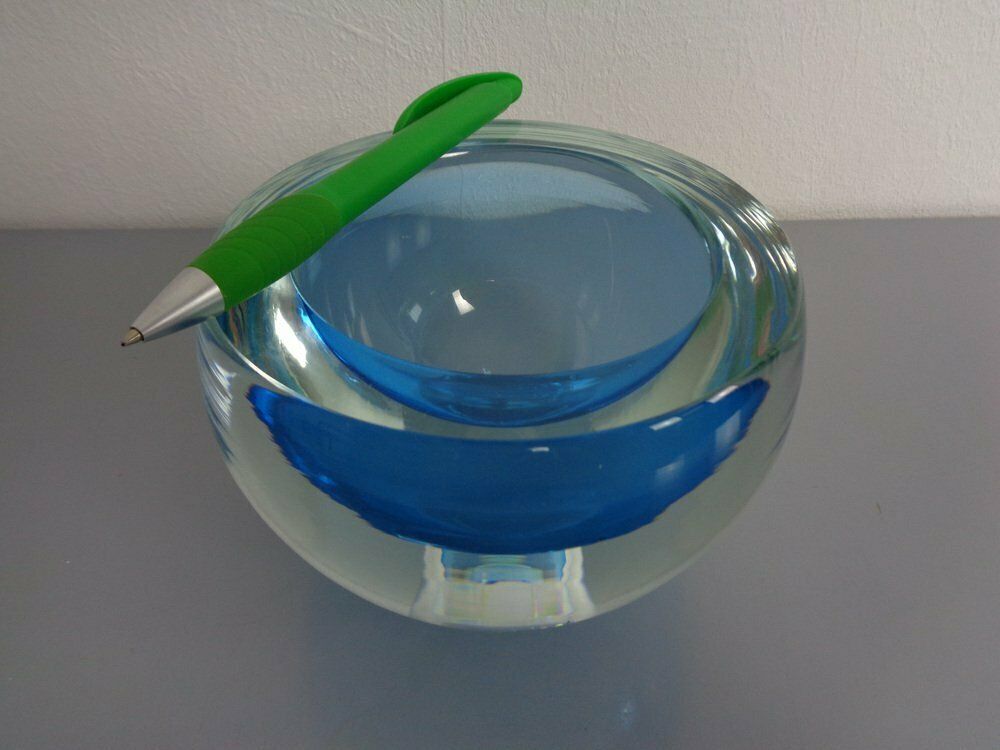 Large Sommerso Murano Glass Bowl By Flavio Poli, 1960s photo Home Decor