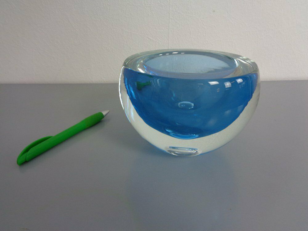 Large Sommerso Murano Glass Bowl By Flavio Poli, 1960s photo vinterior