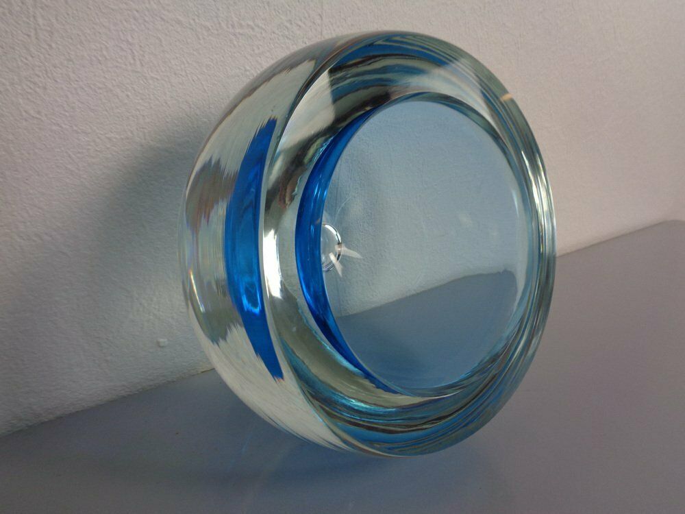 photo furniture Large Sommerso Murano Glass Bowl By Flavio Poli, 1960s