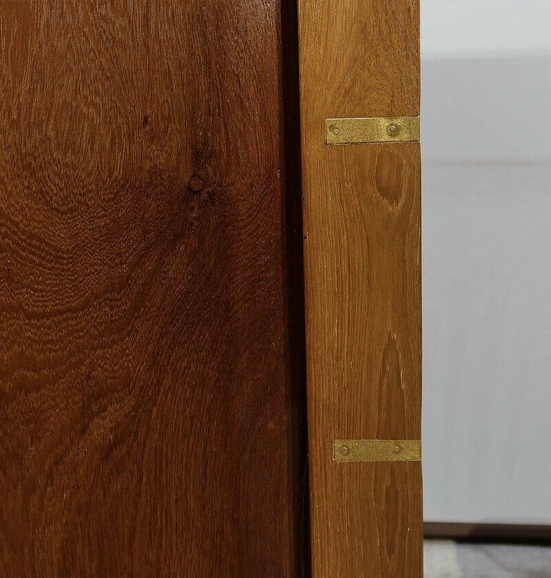 2062.06 Navy Chest Of Drawers In Solid Teak, India   Xxth photo