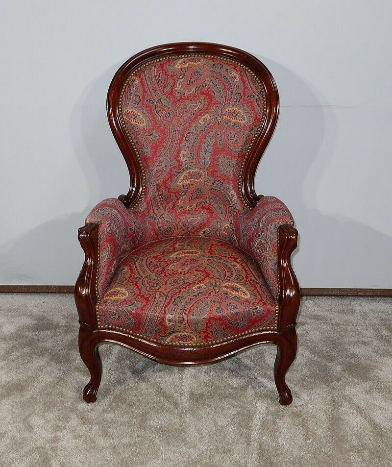 Small Mahogany Shepherdess In Louis XV Style, Napoleon III Period, Mid 19th Century photo furniture