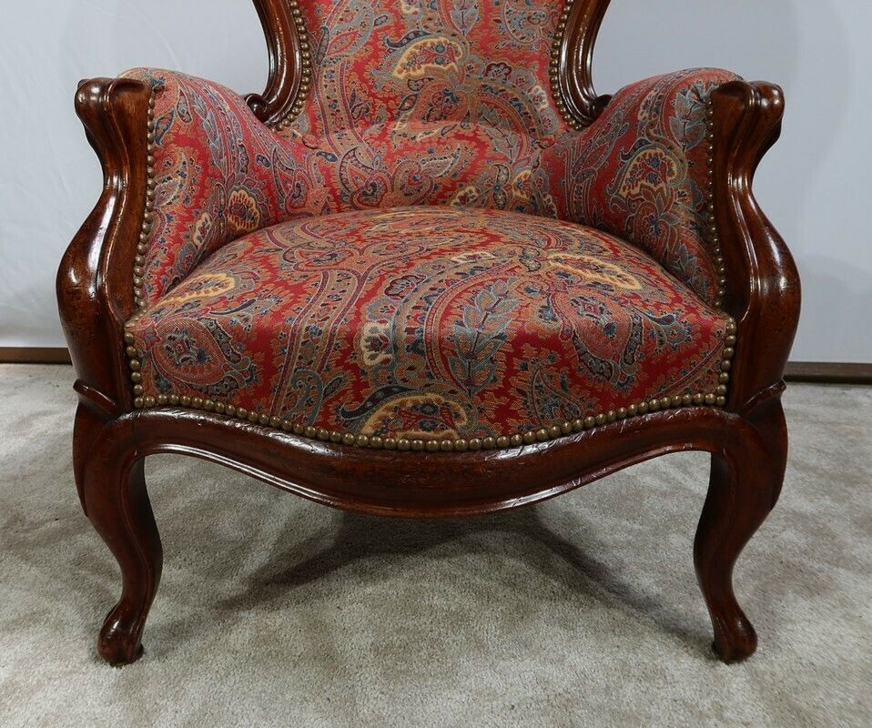 photo for sale Small Mahogany Shepherdess In Louis XV Style, Napoleon III Period, Mid 19th Century