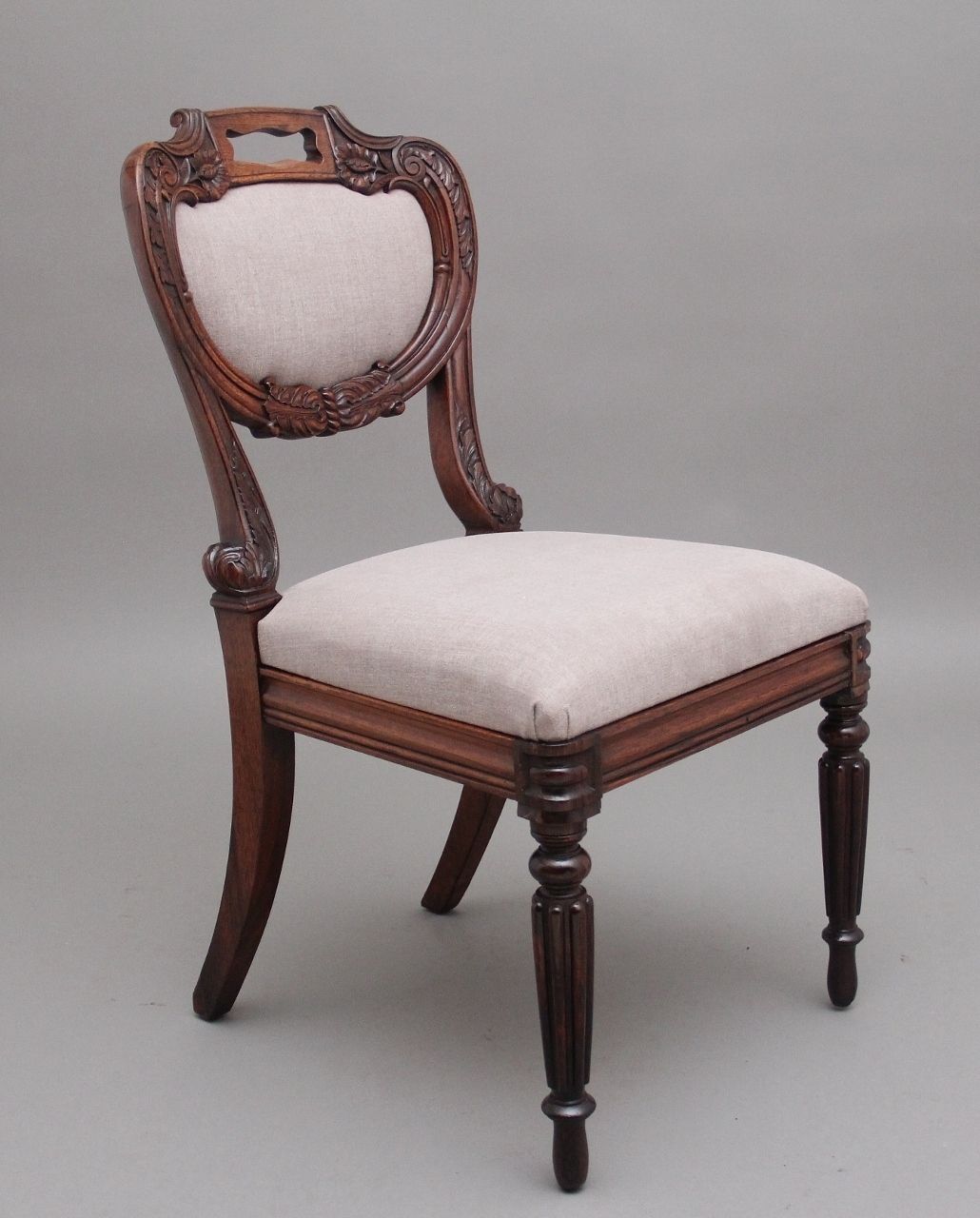 A Set Of Six Anglo Indian Rosewood Dining Chairs photo furniture