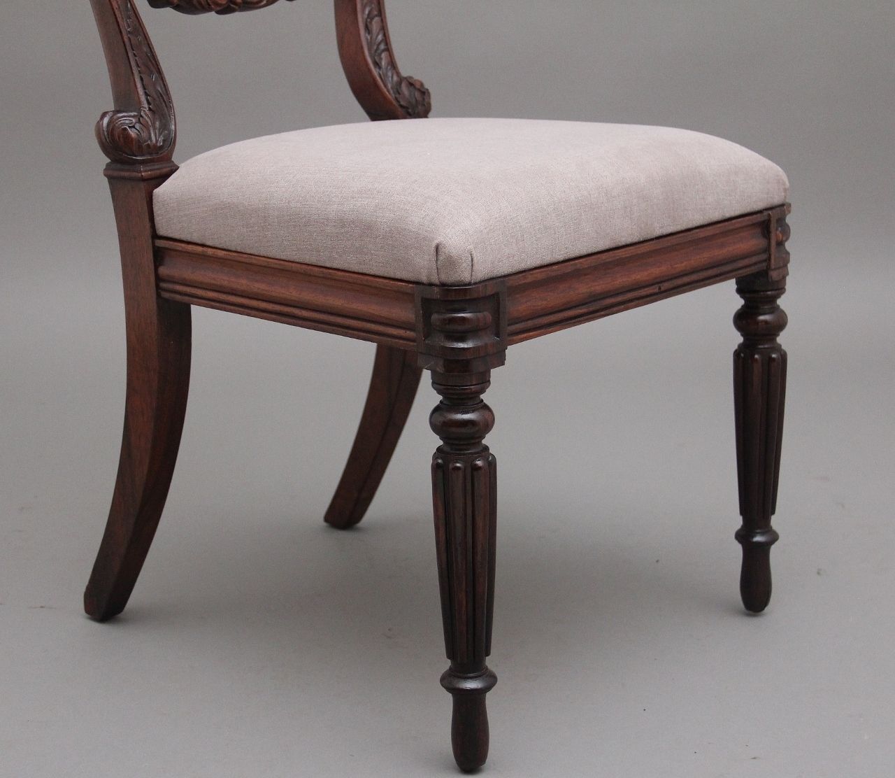 A Set Of Six Anglo Indian Rosewood Dining Chairs photo vintage