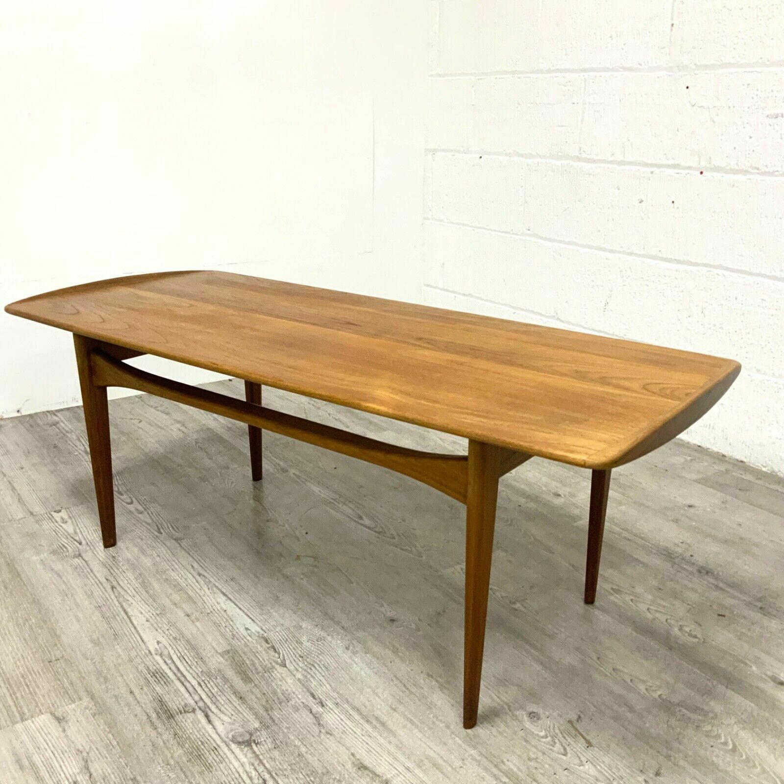 Danish Solid Teak Coffee Table By Edvard Kindt Larsen For France And Son photo for sale