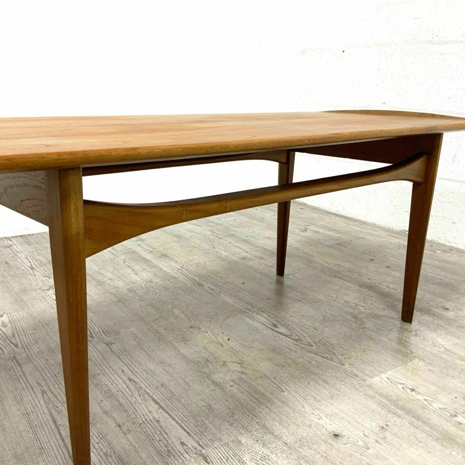 Furniture Danish Solid Teak Coffee Table By Edvard Kindt Larsen For France And Son photo