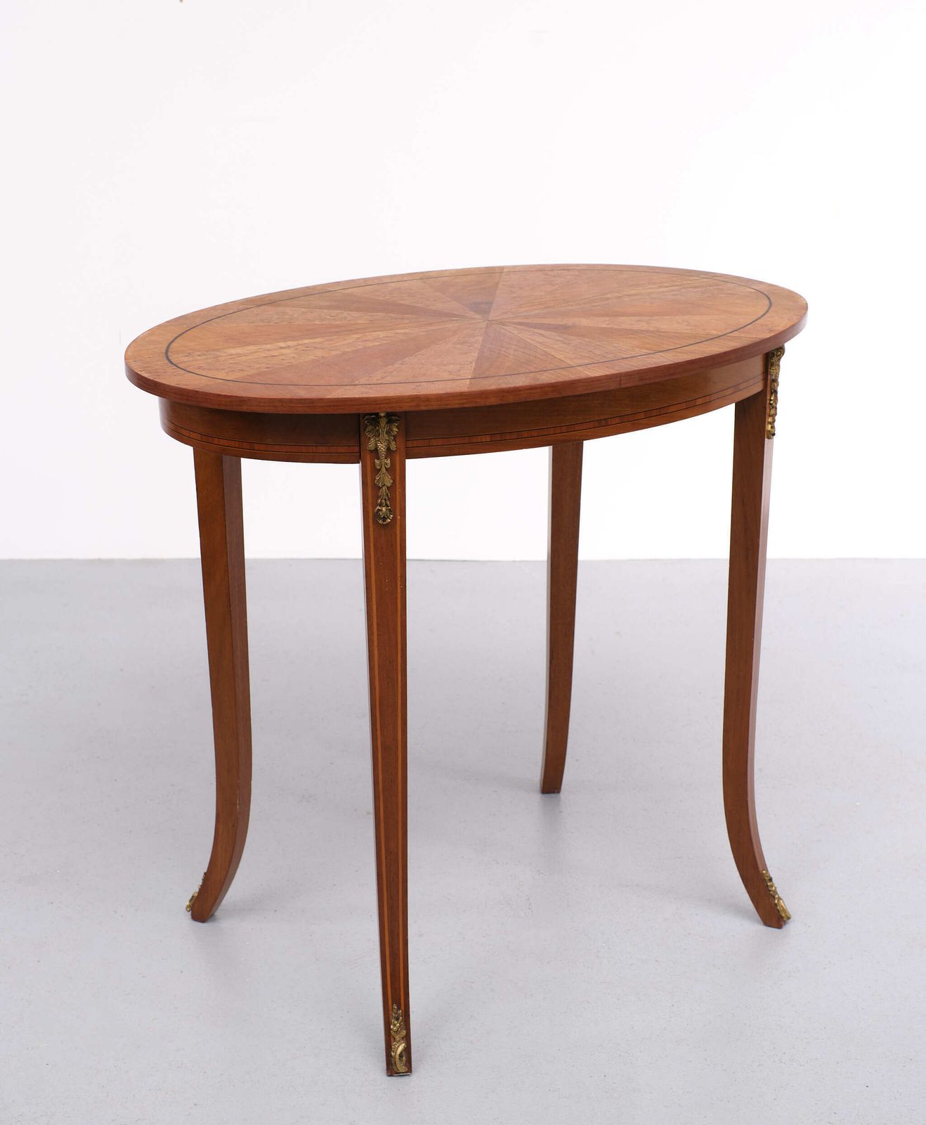 Antique Oval France Center Table, 1870