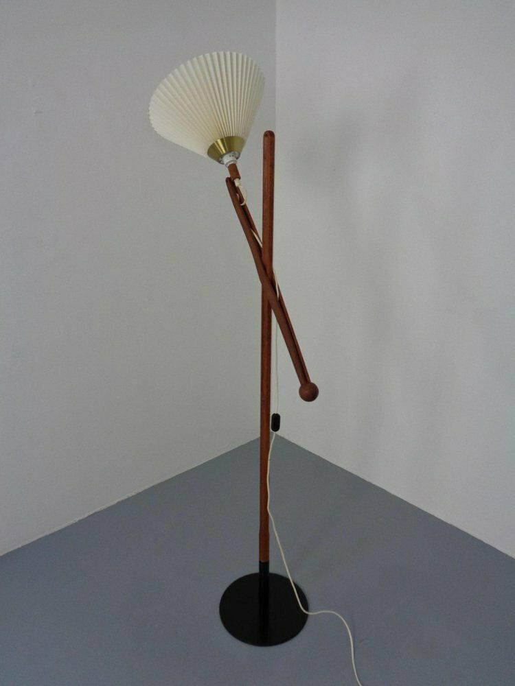 photo furniture Adjustable Teak Floor Lamp Model 325 By Vilhelm Wohlert For Le Klint, Denmark, 1950s