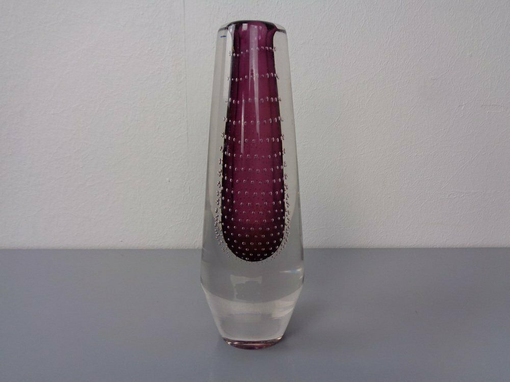 Glass Vase By Gunnel Nyman For Nuutajarvi Notsjo, Finland, 1940s