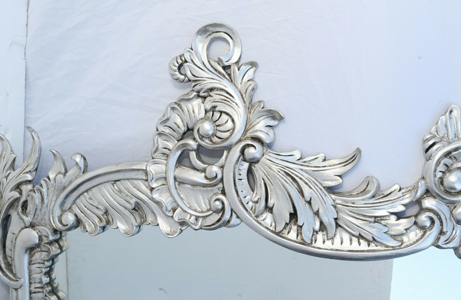 Art Nouveau Mirror Floral Frame Silver Gilt photo buy
