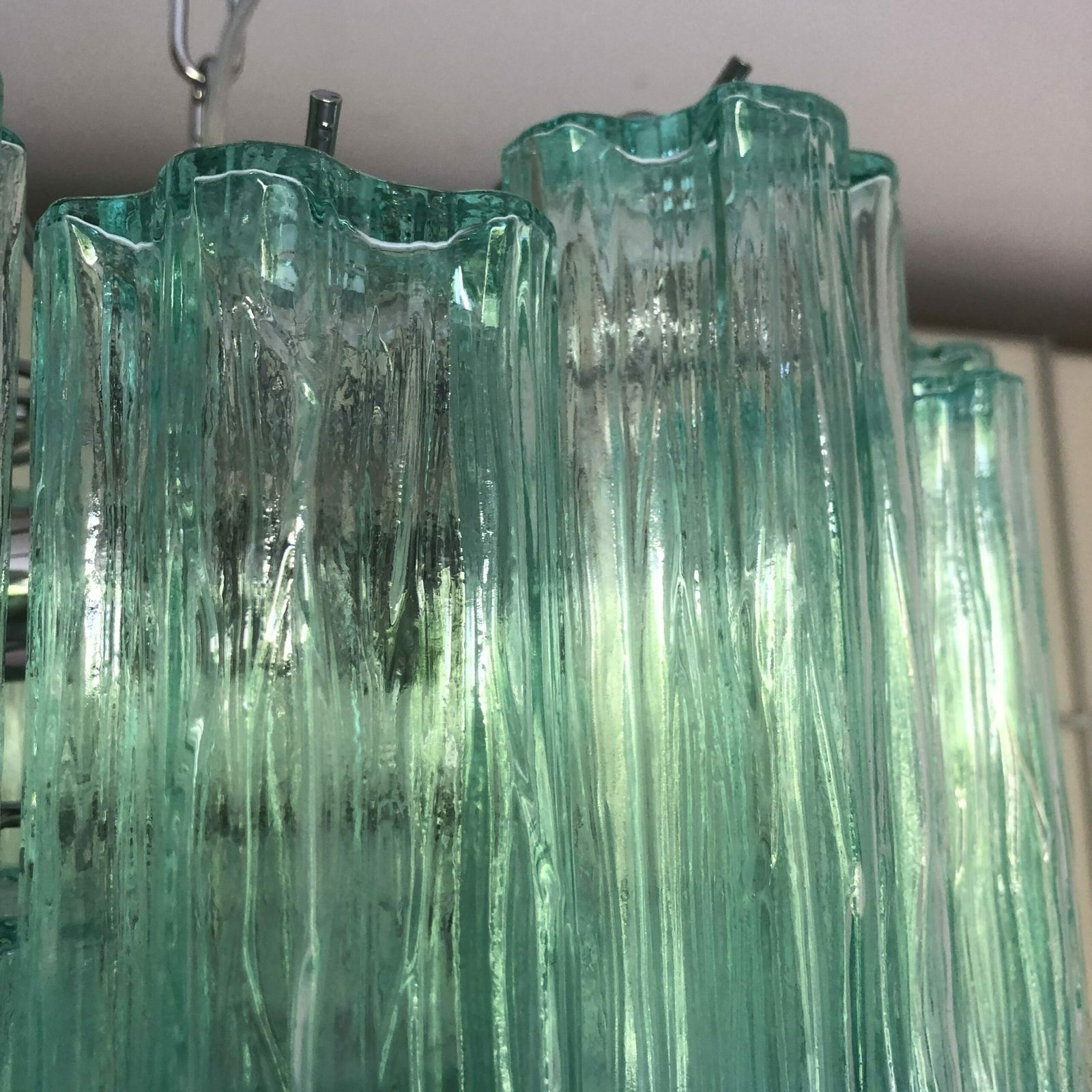 Green Wather Tronchi Murano Glass Chandelier D50 photo vinterior