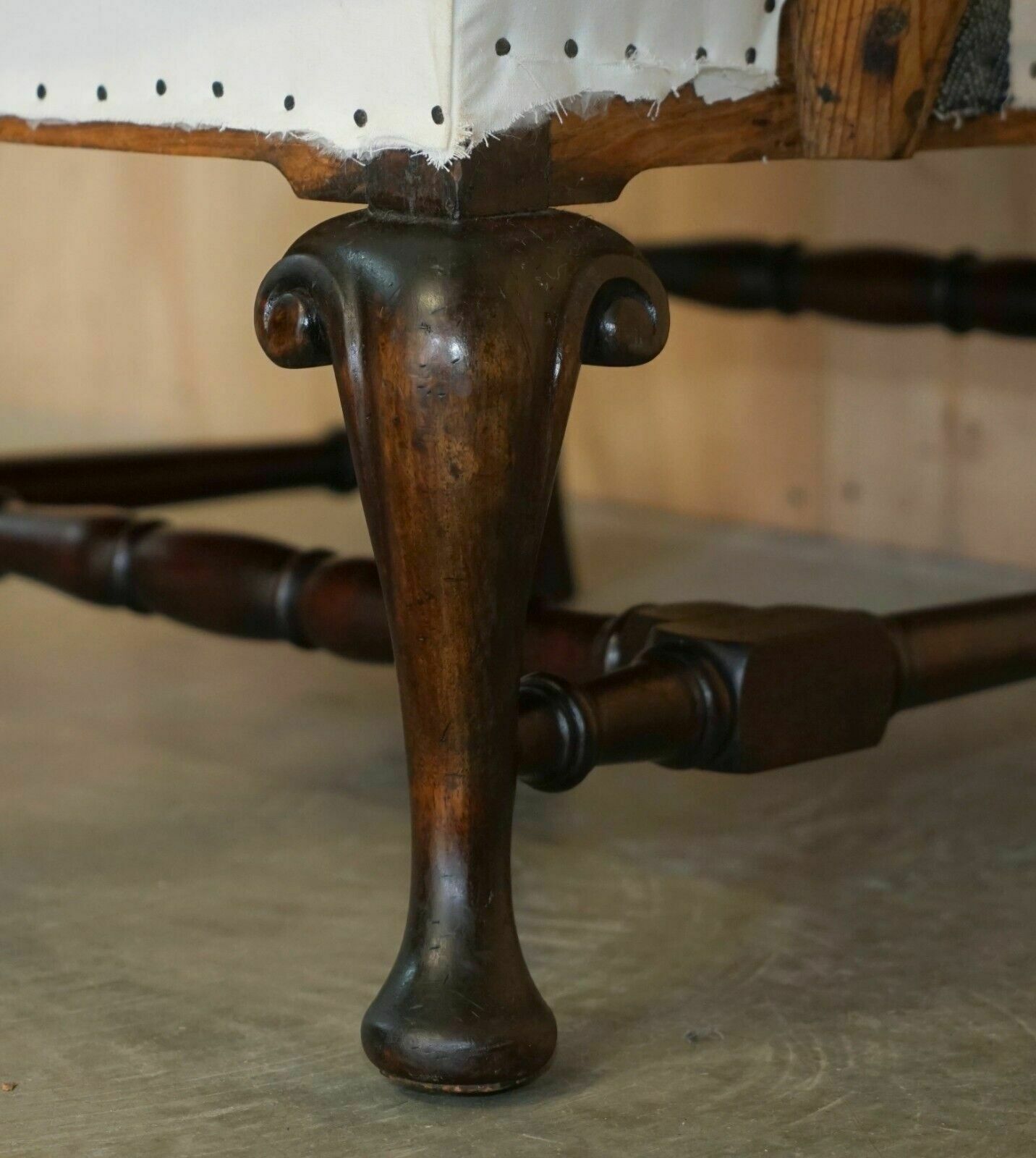 photo for sale Pair Of Antique Georgian Deconstructed Wingback Armchairs William Morris Arms