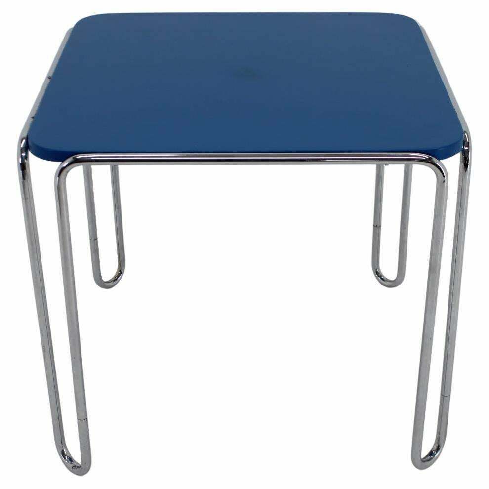 1930s Marcel Breuer B10 Bauhaus Tubular Table By Mucke Melder, Czechoslovakia photo furniture