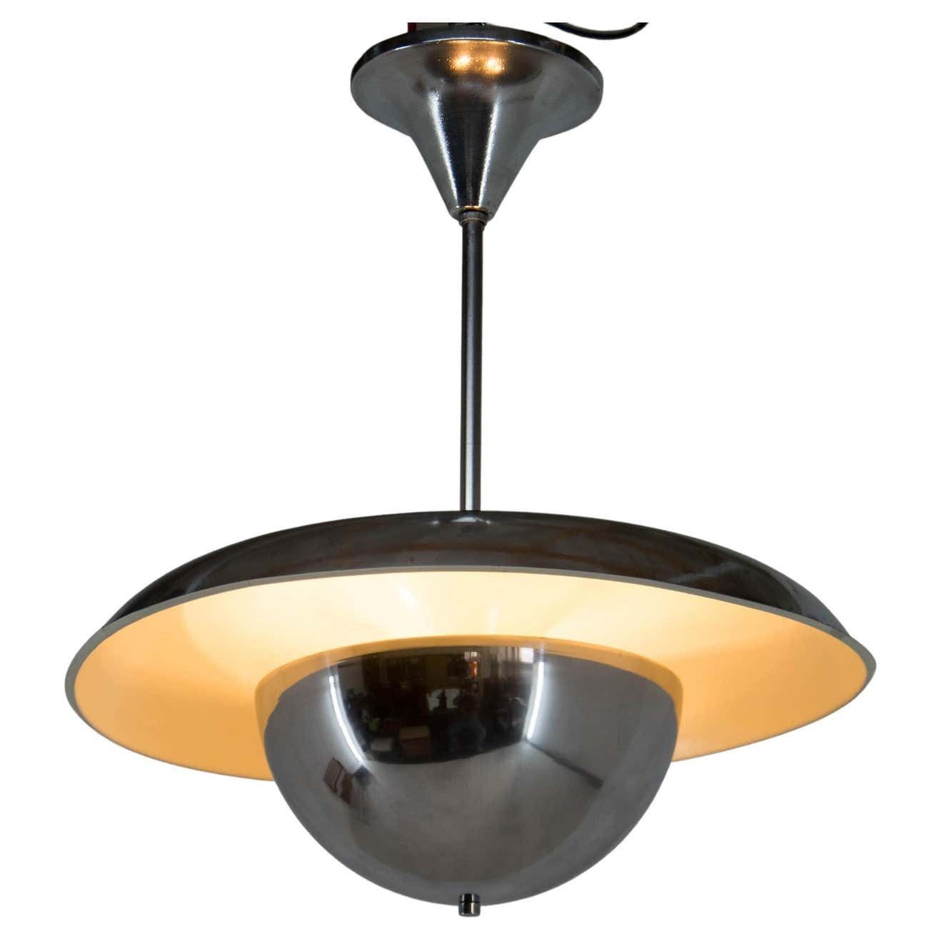 Rare Bauhaus Chandelier By Ias, 1930s, Restored photo furniture