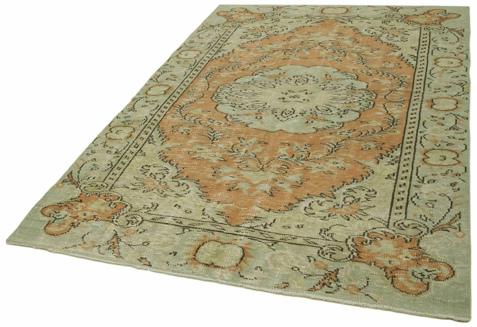 Handmade Turkish 1980's 160 Cm X 251 Cm Vintage Area Rug photo for sale