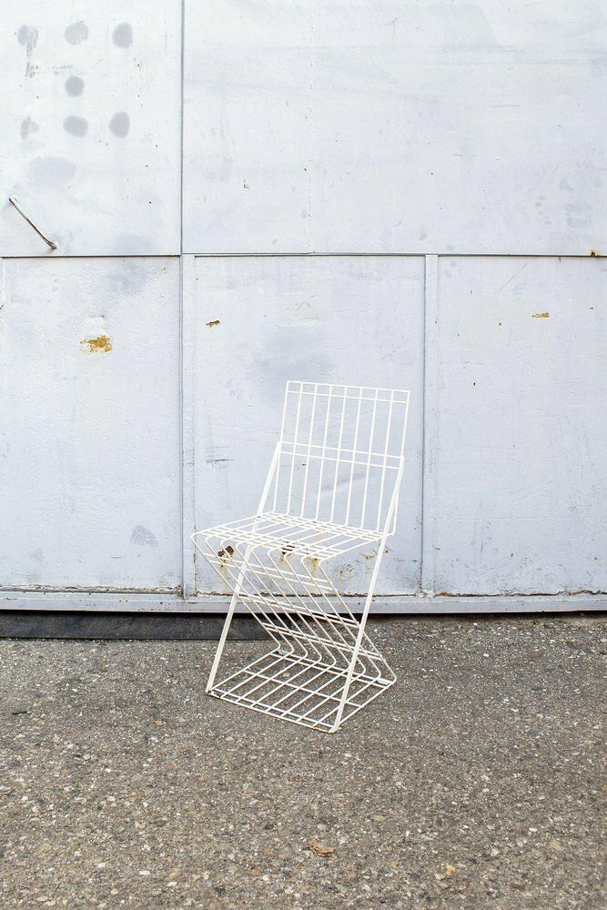 Italian Brutalist Iron Stacking Chairs, 1970s, Set Of 6 photo for sale