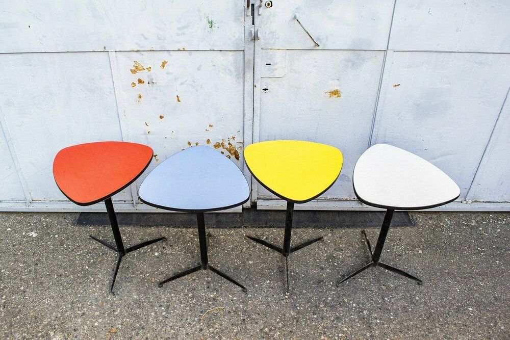 Italian Iron Bar Tables, 1960s, Set Of 4 photo furniture