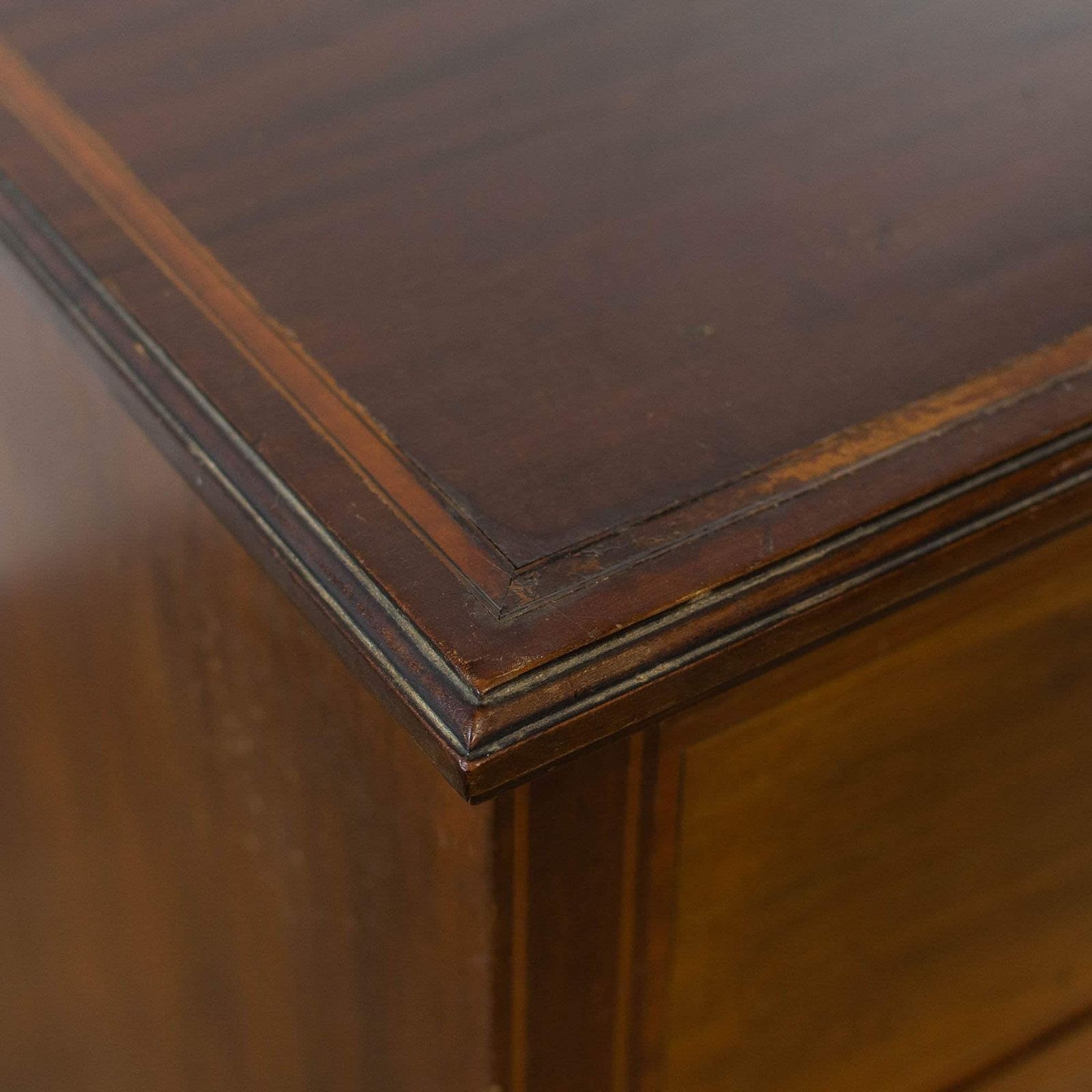 Antique Inlaid Mahogany Chest Of Drawers photo vintage