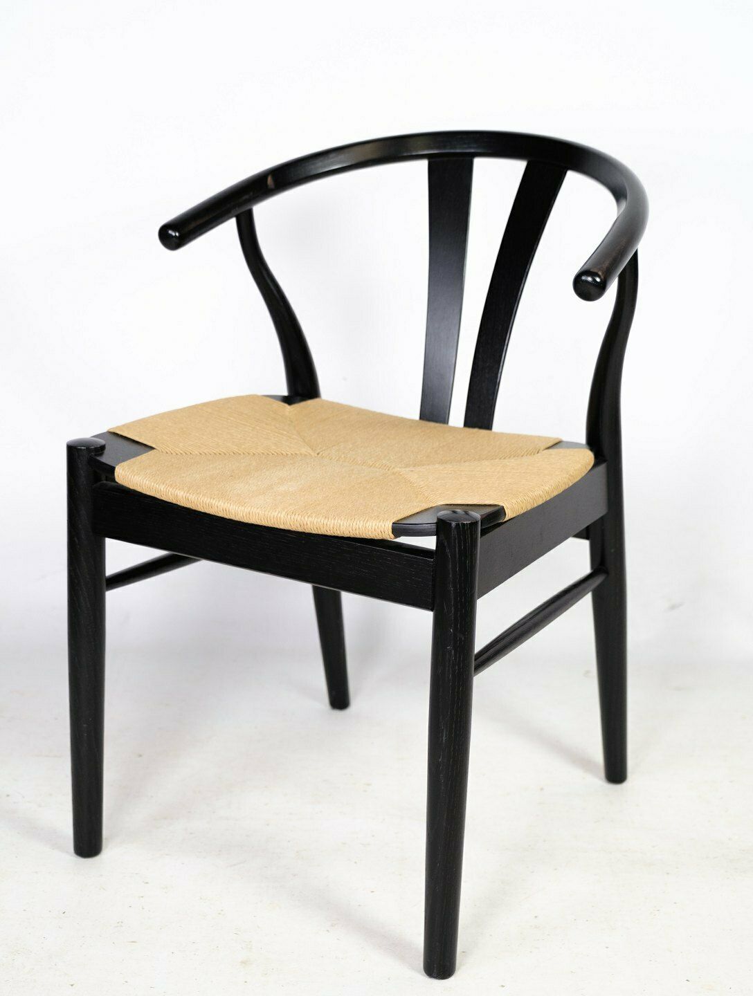 Pair Of Chairs, Nordic Design, Wicker Seat, Beech Wood, Findahl Møbelfabrik photo for sale