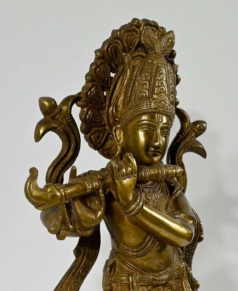 Bronze “Krishna” – Late 19th Century photo 1242.18