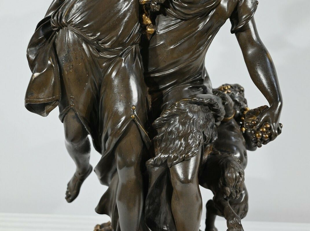 Home Decor Bronze "Bacchanal", After Clodion   2nd Part Of The 19th Century photo