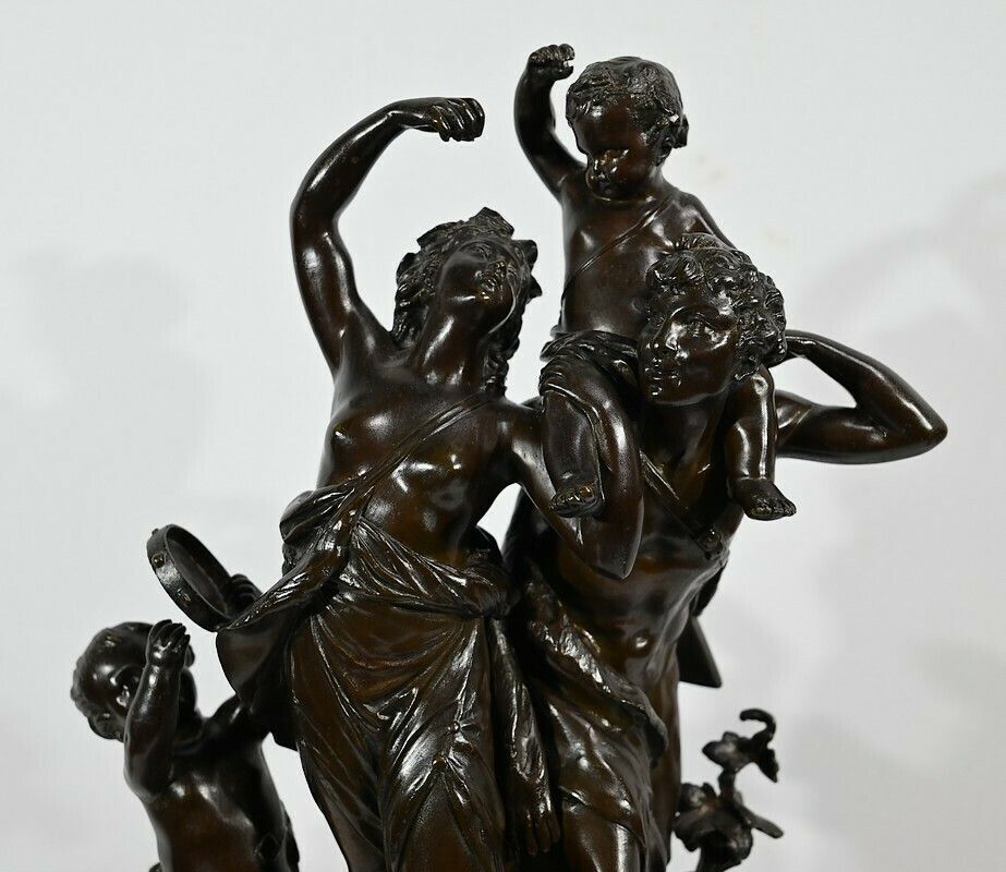 Bronze "The Childhood Of Silenus", After Clodion   2nd Part Of The 19th Century photo 5199.44