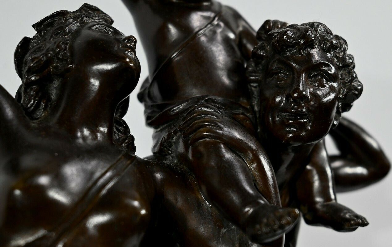 Bronze "The Childhood Of Silenus", After Clodion   2nd Part Of The 19th Century photo buy
