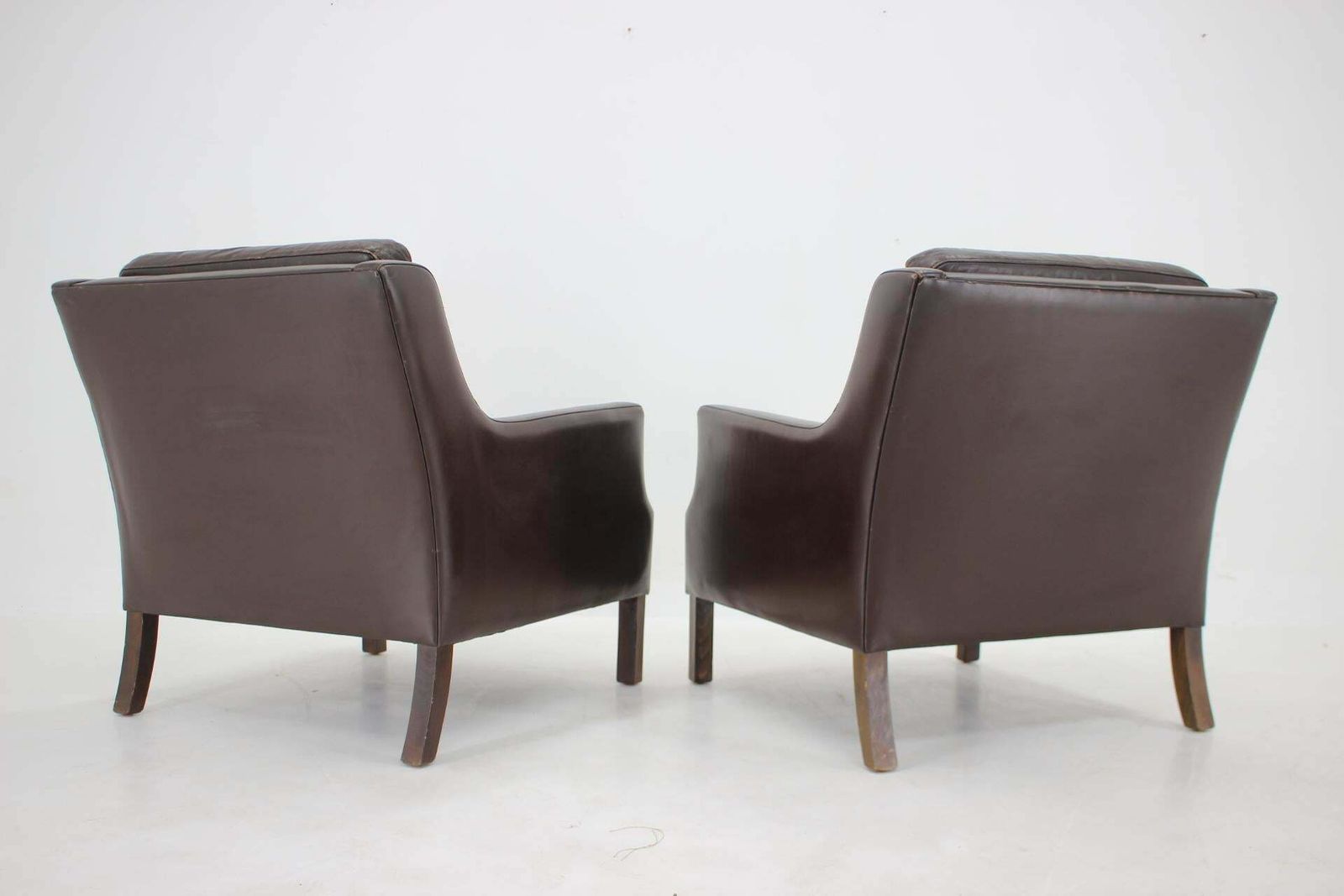 photo for sale 1970s Pair Of Leather Armchairs,Denmark