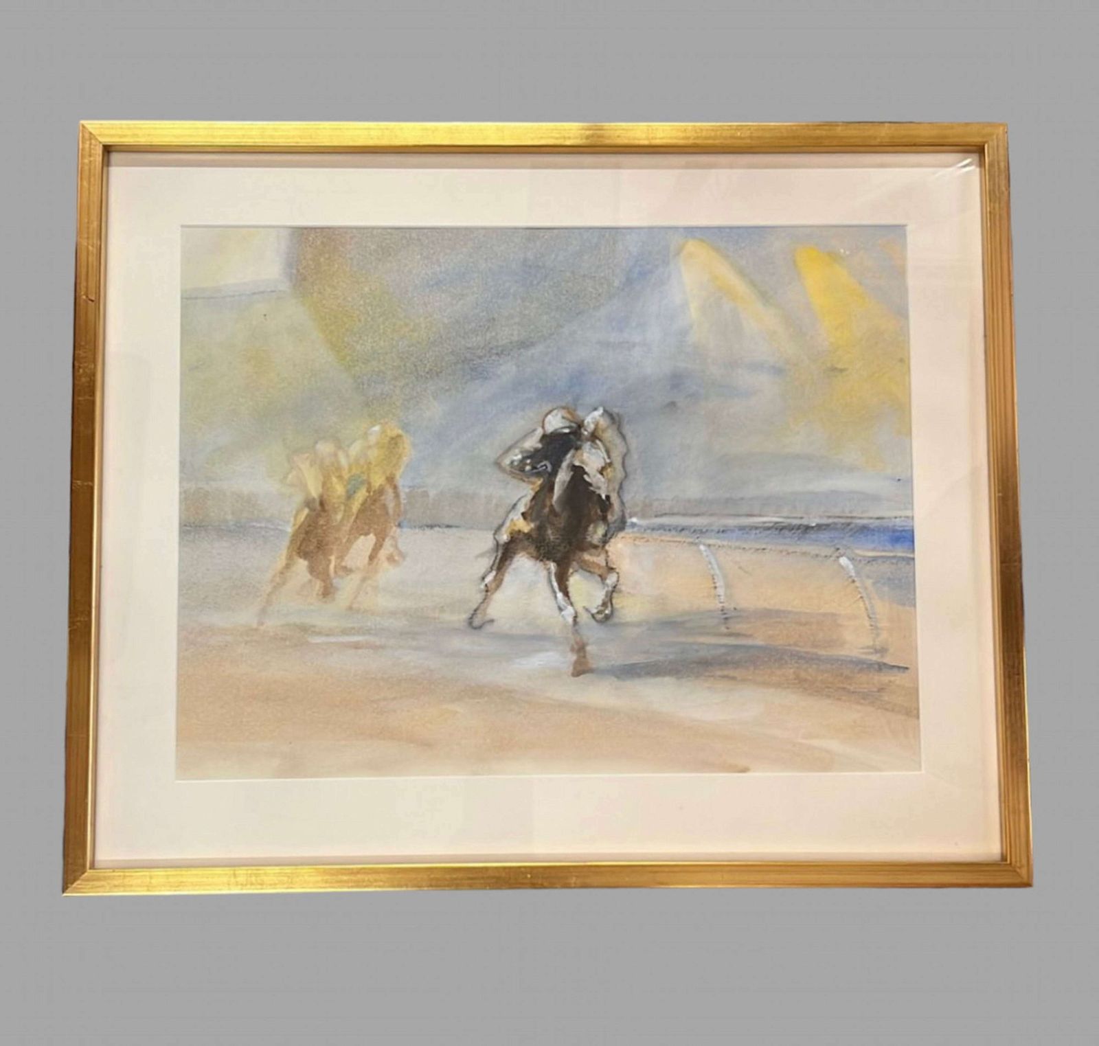 Peter Howell  Watercolour Horse Racing