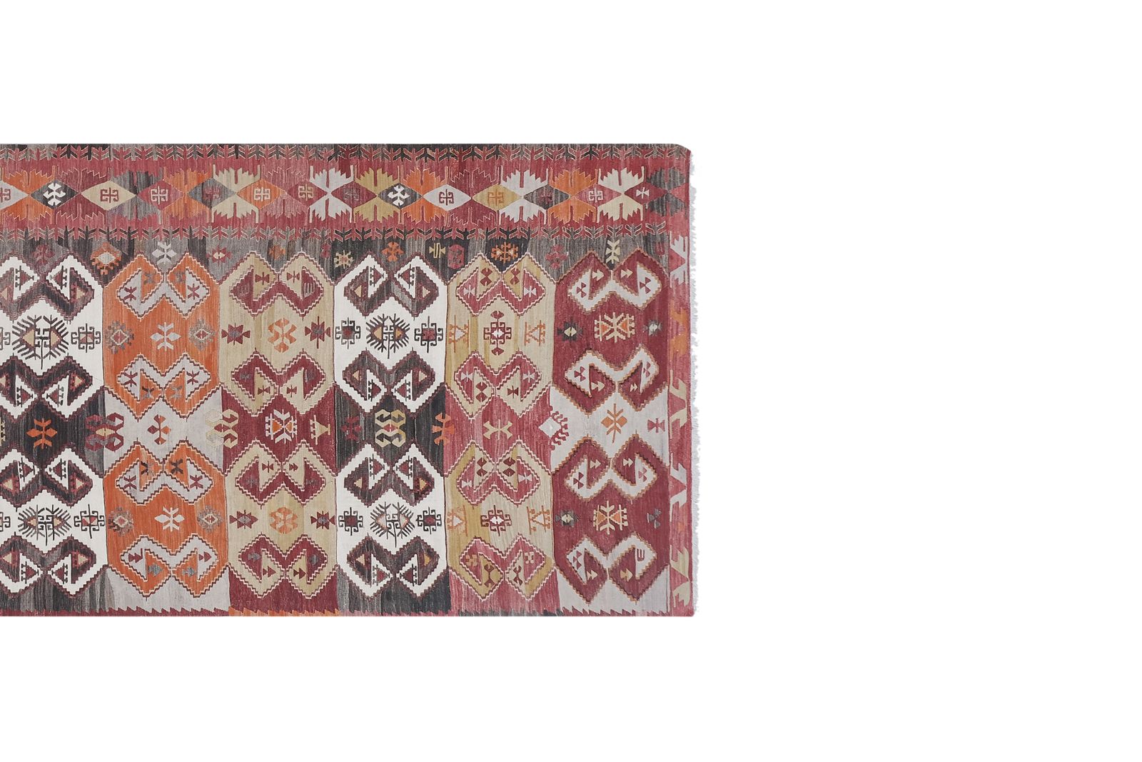 Vintage Foyer Turkish Kilim Rug 4'11'' X 14'5'' photo Textiles