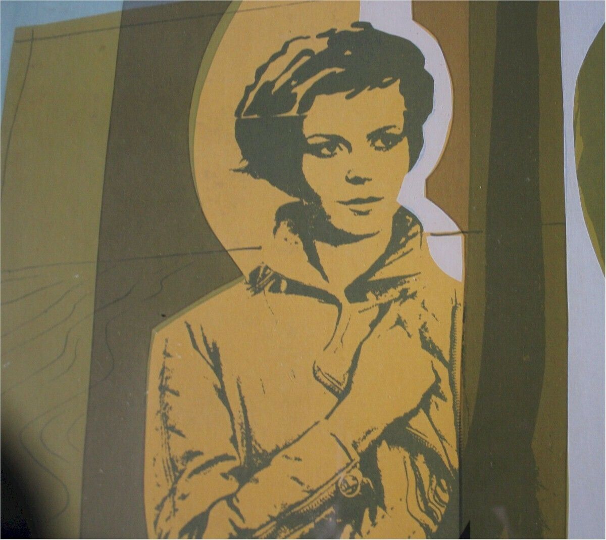 1970's Lithograph Of A Woman By Reginald James Lloyd