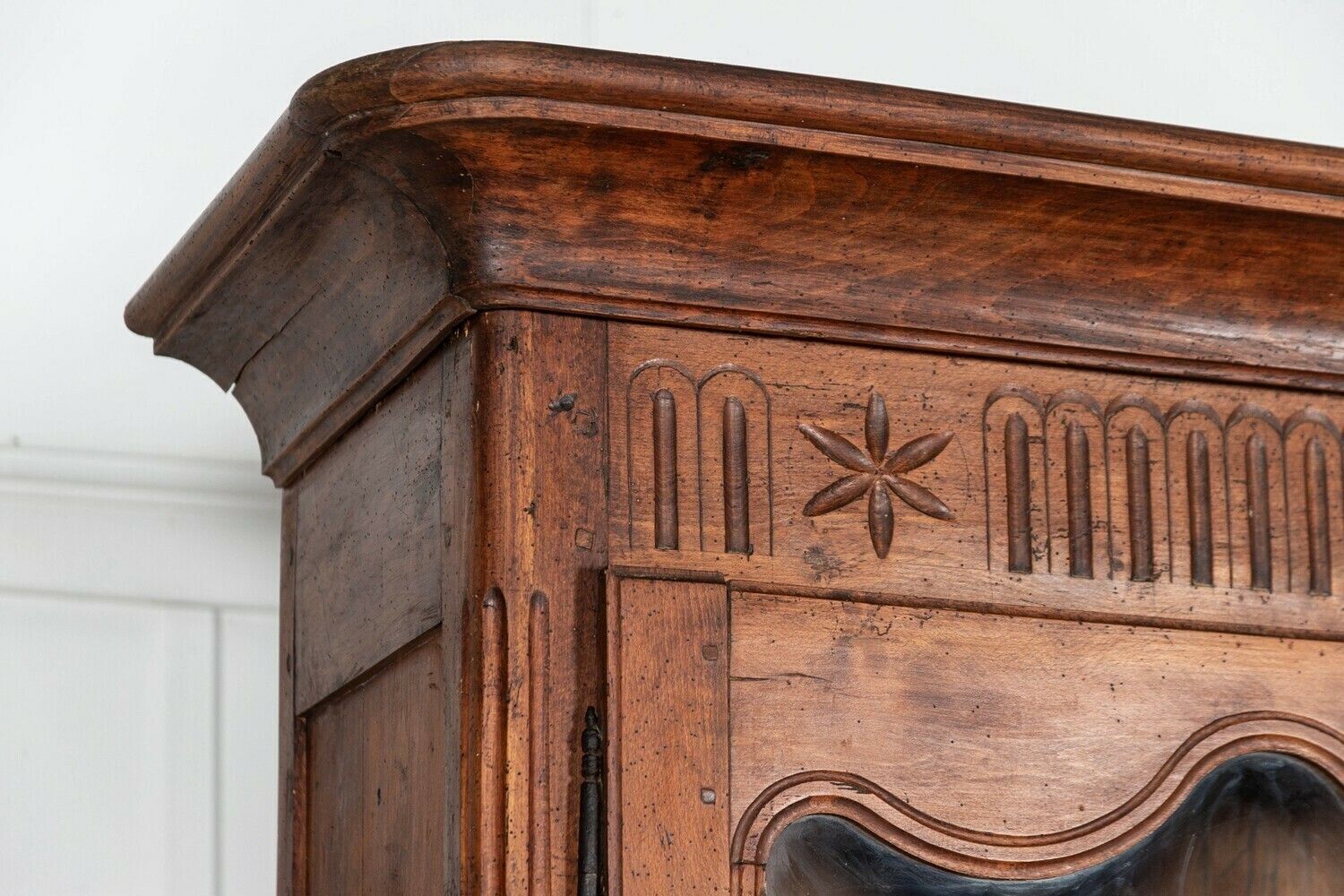 19thc French Glazed Fruitwood Armoire / Vitrine photo buy