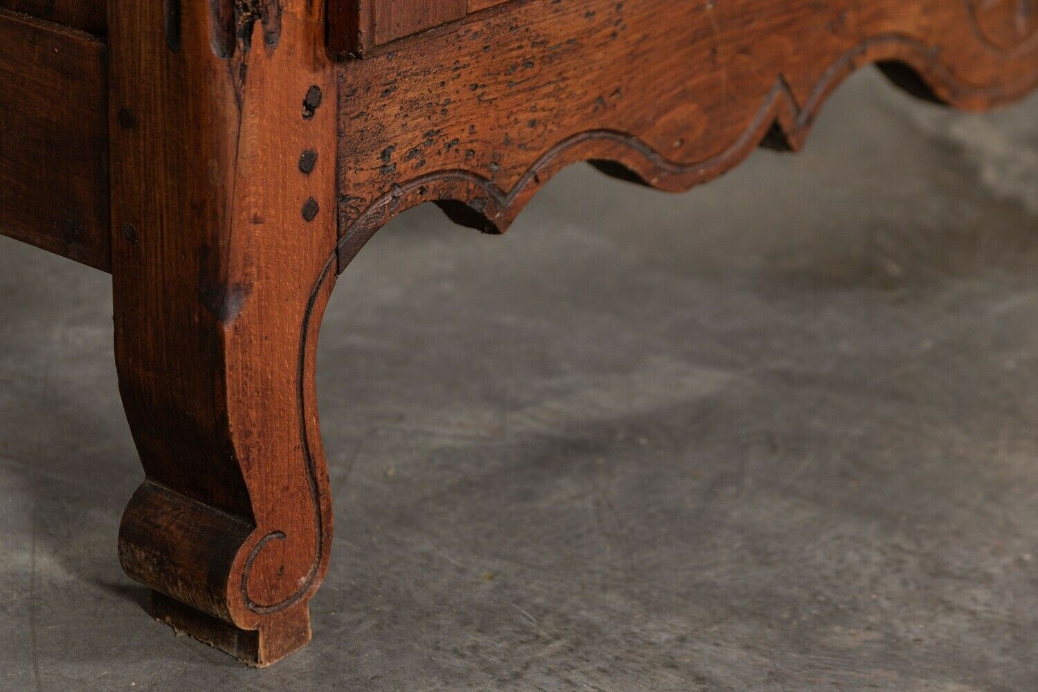 photo buy 19thc French Glazed Fruitwood Armoire / Vitrine