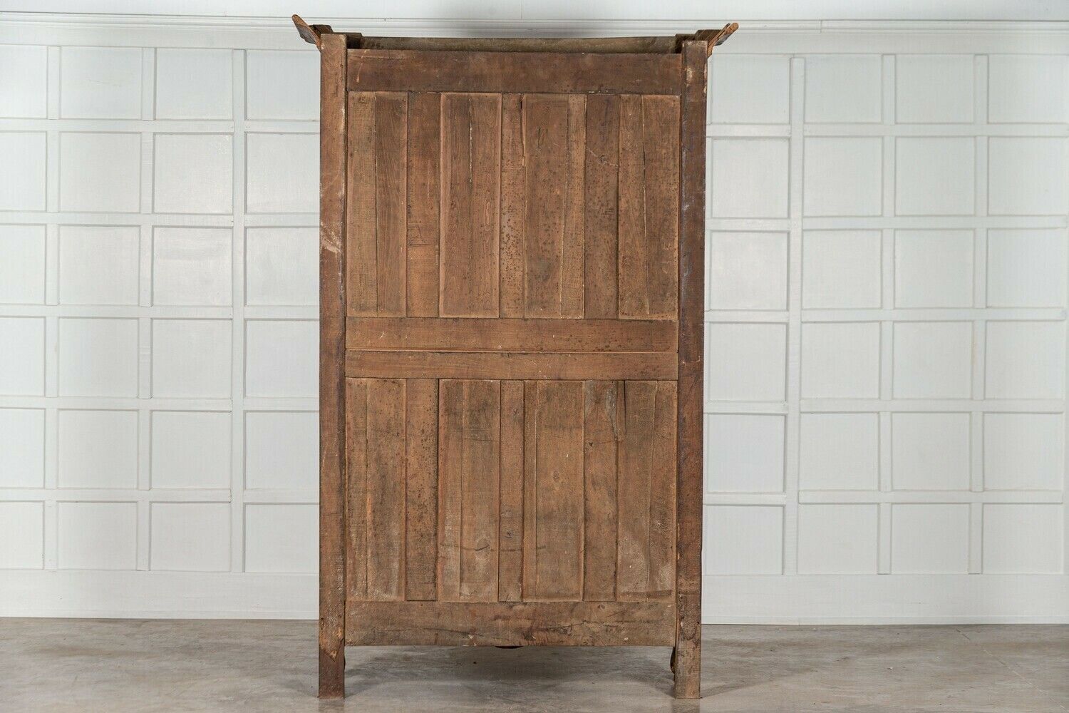 photo vintage 19thc French Glazed Fruitwood Armoire / Vitrine