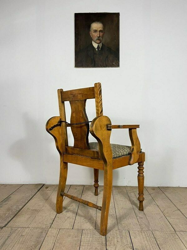 Vintage Antique Barbers Armchair photo for sale