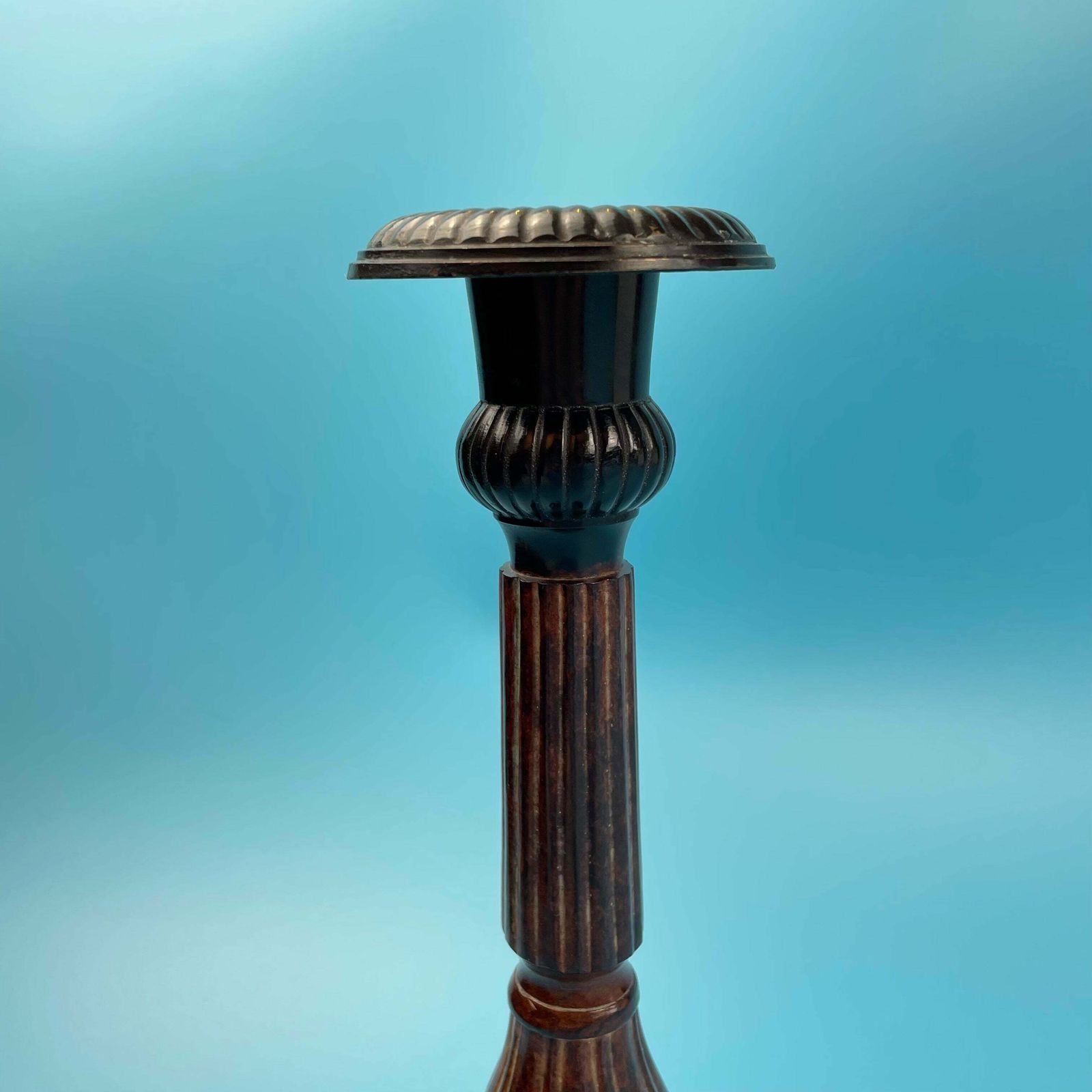 photo furniture Cast Metal & Enamel Candle Holder Heavy (Single)