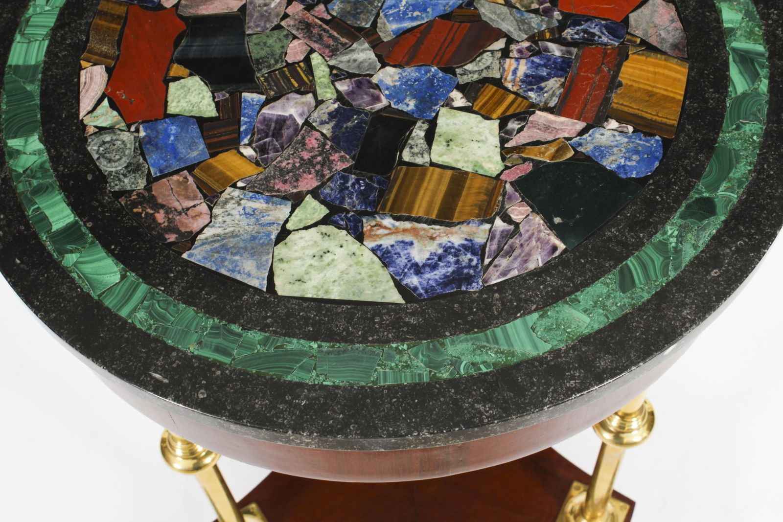 Antique Italian Pietra Dura Occasional Table Early 20th Century photo for sale