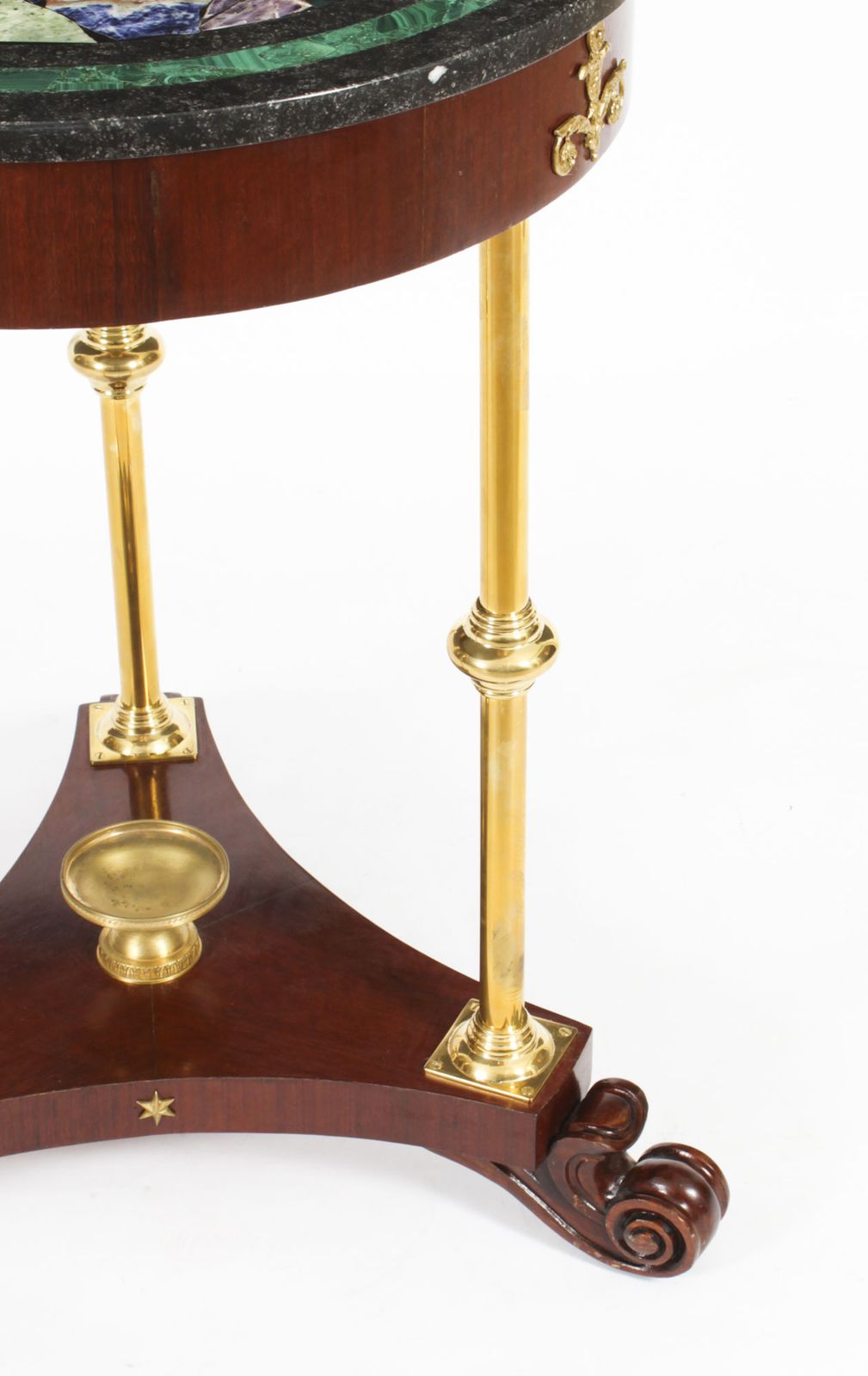 photo for sale Antique Italian Pietra Dura Occasional Table Early 20th Century