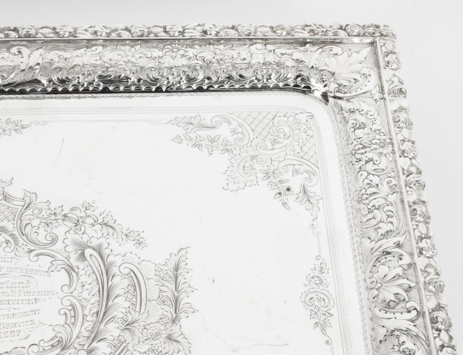 Antique Silver Plated Salver By Fenton Russel C1880 19th C photo vintage