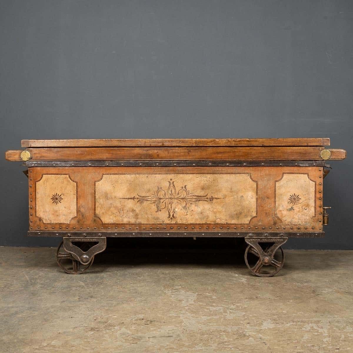 19th Century Victorian Freight Carriage With Oak Top, C.1880 photo buy