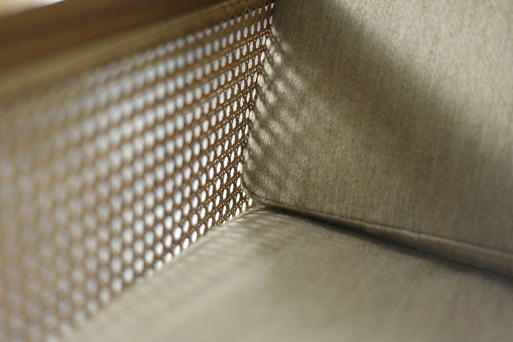 Mid Century Scandinavian Modern Mahogany Armchair With French Wicker By Bernt Petersen Dla Wørts Møbelsnedkeri, 1960s Mid Century Scandinavian Modern photo vinterior