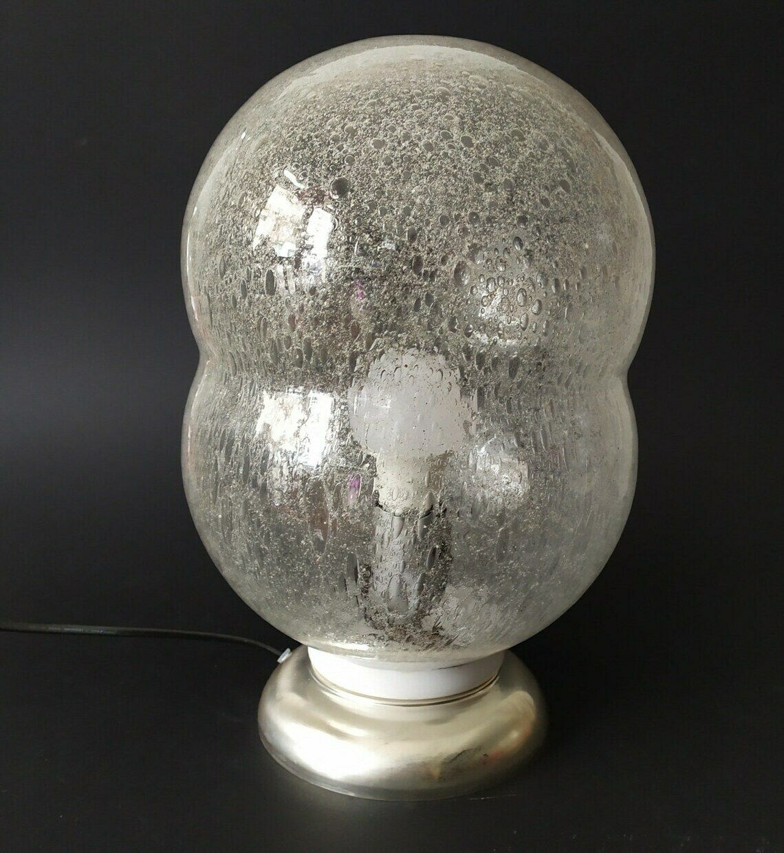 Bilobo Desk Light Vintage Design Tobia Murano Glass Shoe Space Age Table Lamp Ball Sphere Italian Boule photo furniture