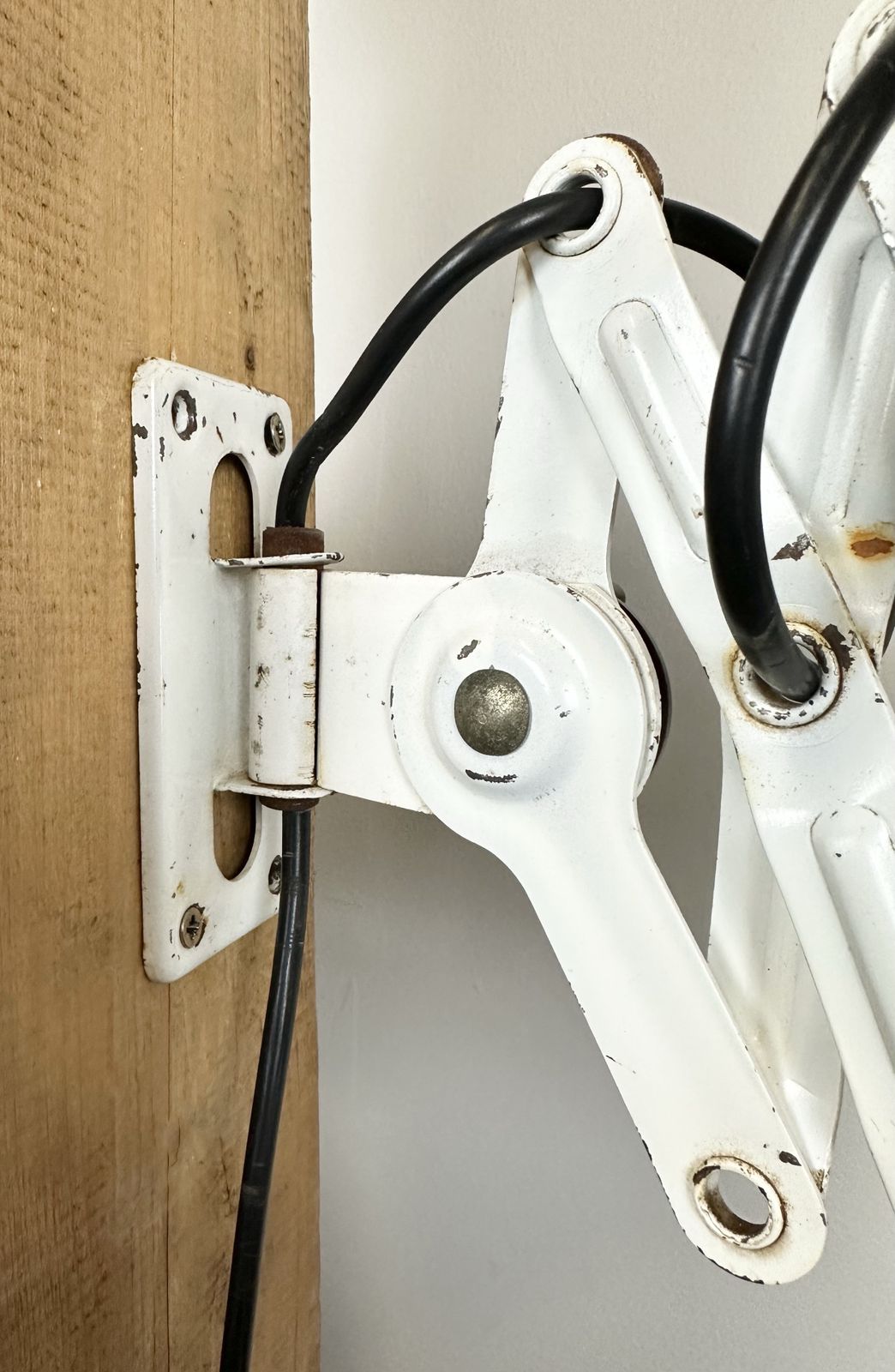 photo vintage Industrial East German Scissor Lamp From Veb Zweckleuchtenbau Dresden, 1950s