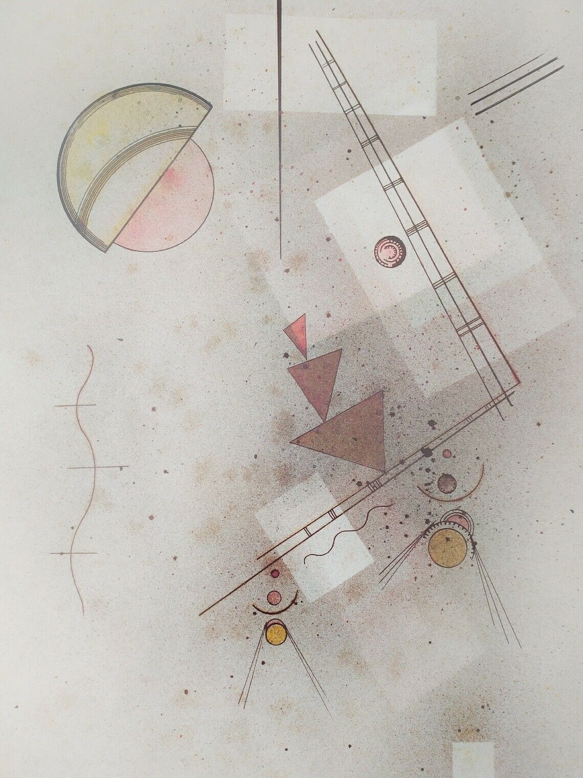 Wassily Kandinsky At Center Pompidou Vert Odorant 1929 Original Poster Print 1984 France photo furniture