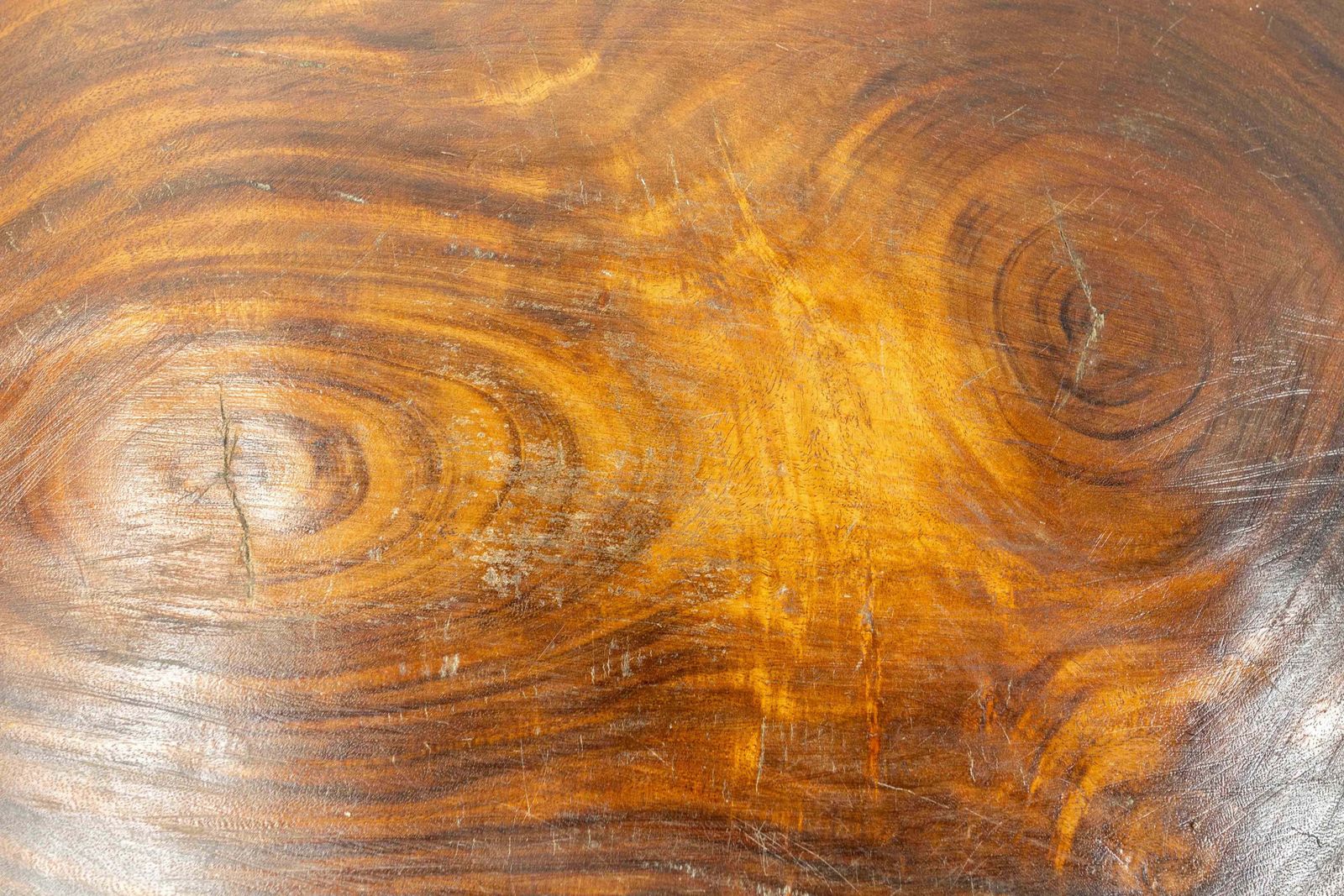 photo for sale French Brutalist Coffee Table Exotic Wood, Circa 1960