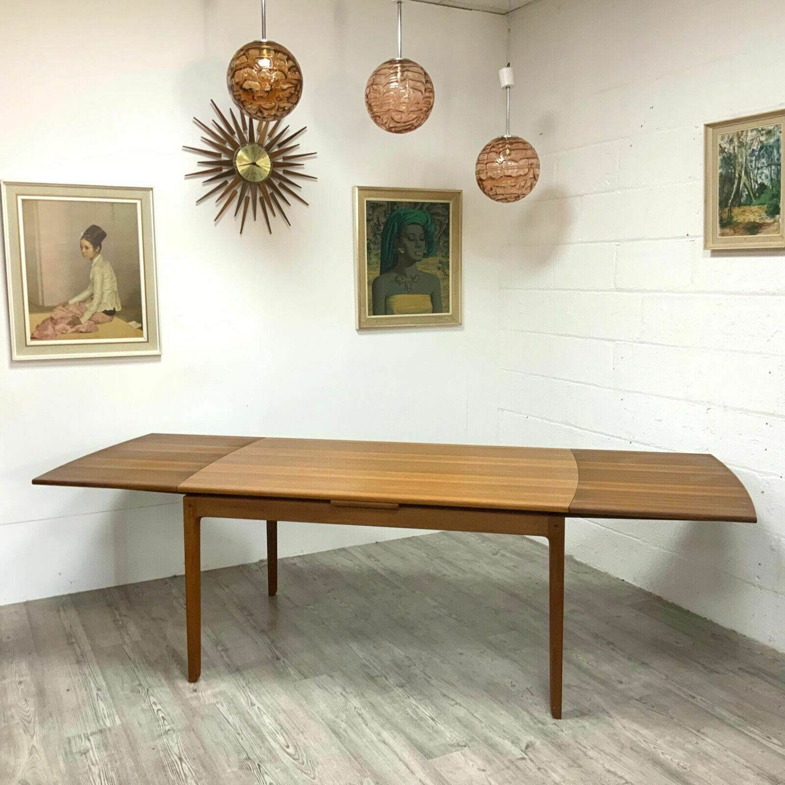 Danish Teak Draw Leaf Dining Table By Ole Wanscher For France And Son photo for sale